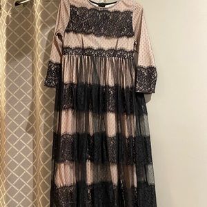 Girls dainty jewels lace dress size Large
